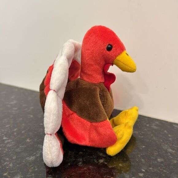 Ty Vintage Gobbles the Turkey - Retired Beanie Baby. With Tags. Size 9” - Picture 5 of 10